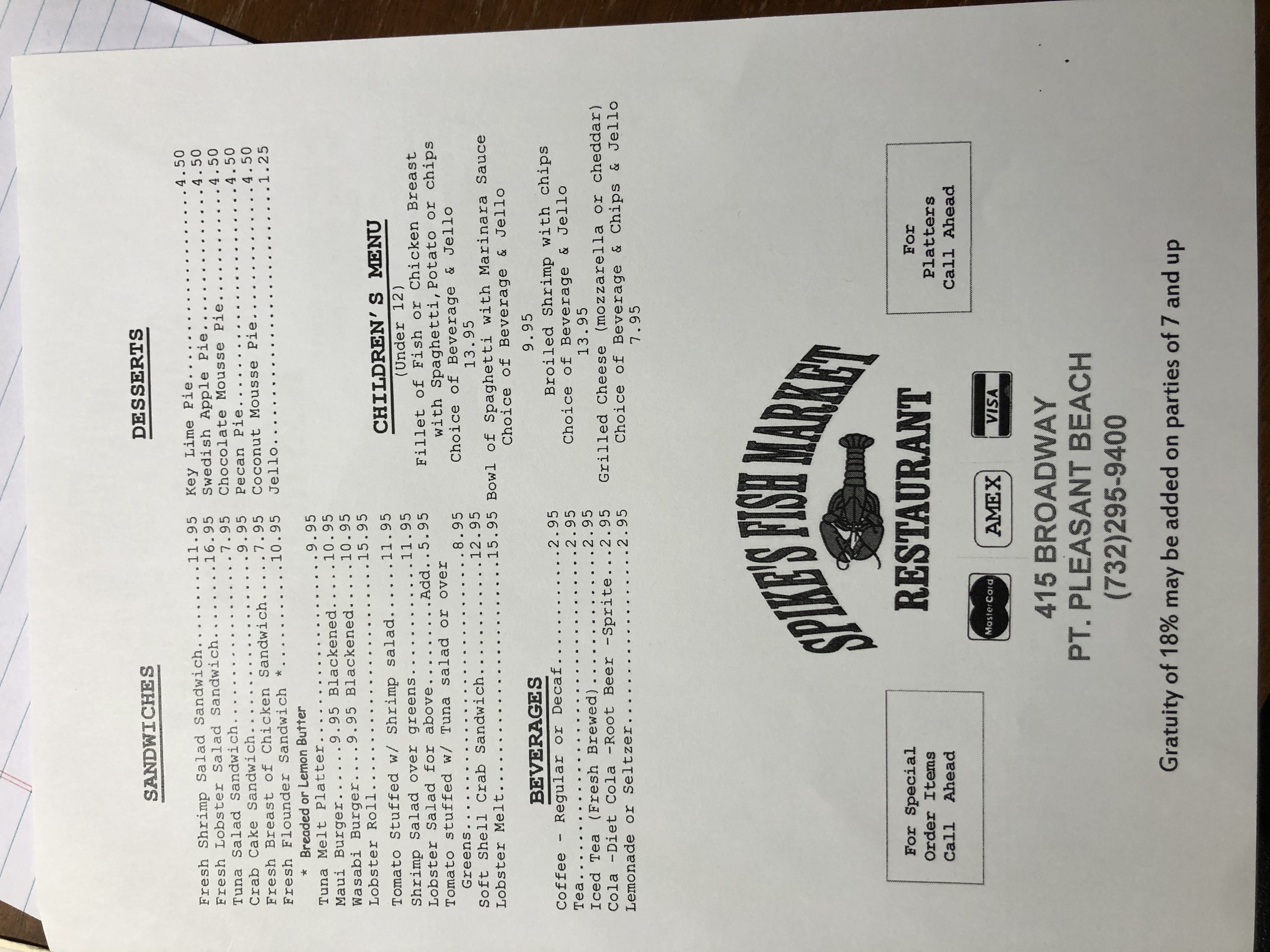 Spike's Fish Market Restaurant